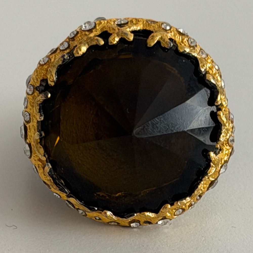 Alexis Bittar Cocktail Ring Labradorite & Swarovski Crystals - Picture 6 of 8